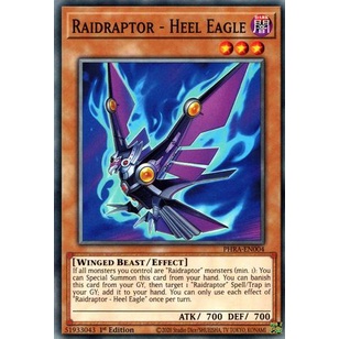 Thẻ bài Yugioh - TCG - Raidraptor - Heel Eagle / PHRA-EN004'