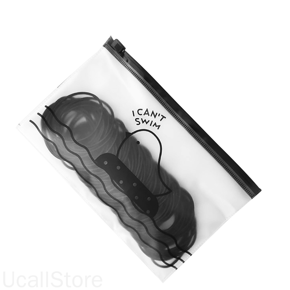 Set 100 dây thun cột tóc màu trơn không đường may cho nữ