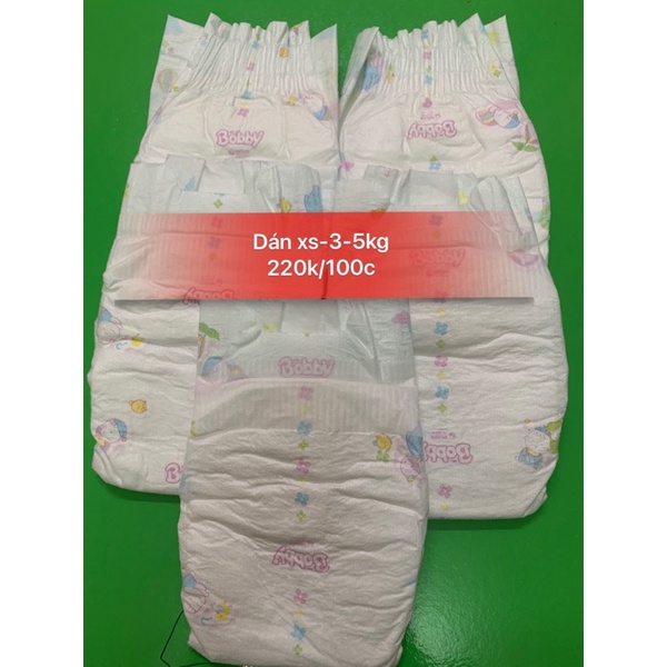 Bỉm dán Bobby xs- 3-5kg / quần s-100c