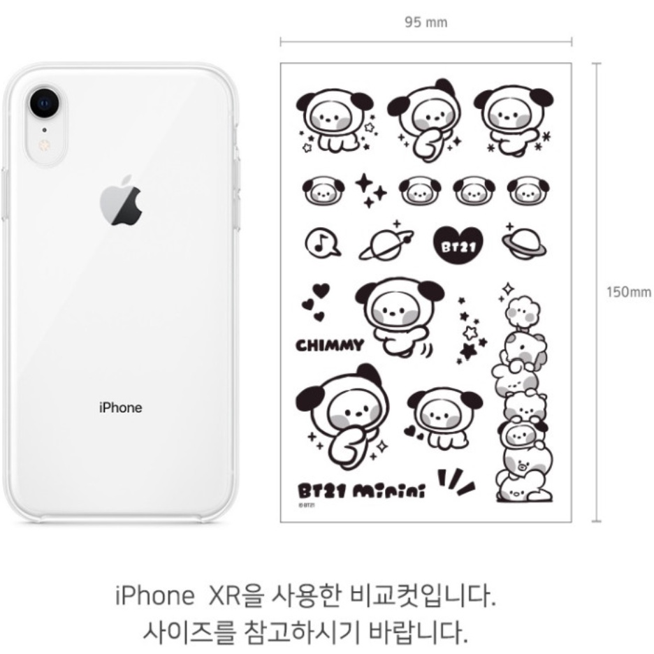 HÌNH XĂM DÁN BT21 MININI TATOO STICKER Beens Company
