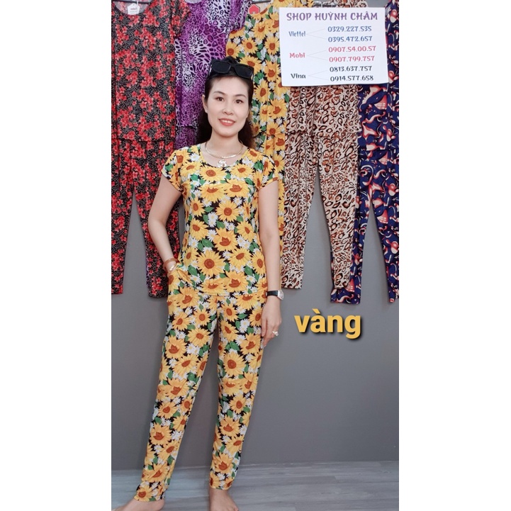 (50kg - 70kg) Đồ bộ mặc nhà thun lạnh nhập họa tiết xích siêu sang | BigBuy360 - bigbuy360.vn