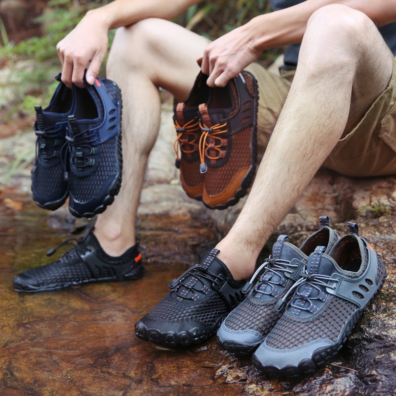 Giày nam mùa hè ngoài trời Size:39-47 Giày leo núi Giày du lịch Giày lội Giày nước Thoải mái và thoáng khí