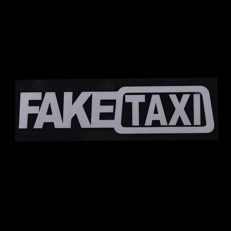 Sticker Hình Chữ Fake Taxi Làm Từ Vinyl Decal Cho Xe Ô Tô