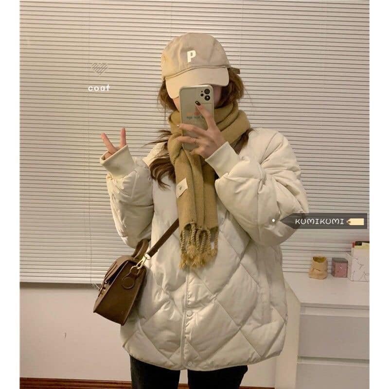 ÁO PHAO BOMBER CÚC BẤM
