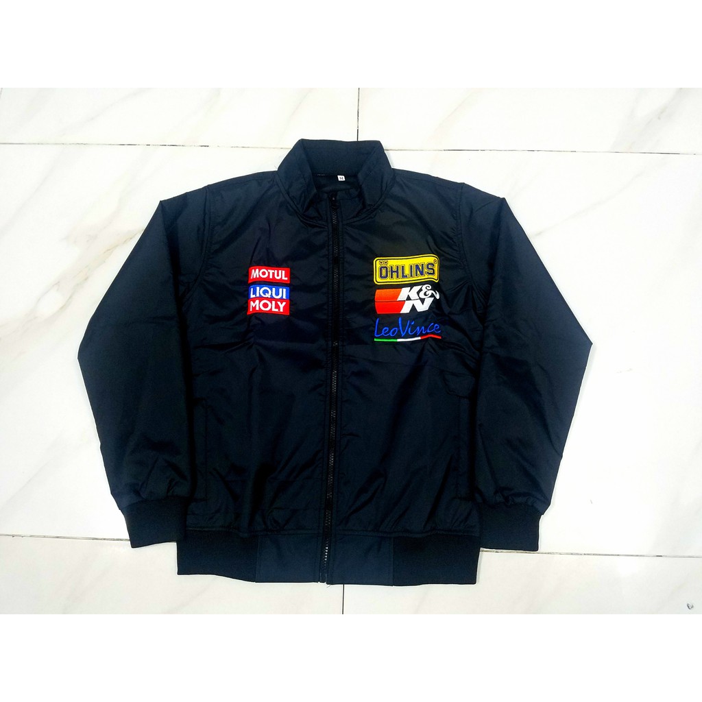 Hàng Hot Áo Khoác Ohlins Vải Dù 2 Lớp Chống Nước, Logo Trên Áo Được Thiêu Bằng Chỉ