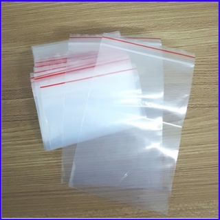 Set 100 gram túi zipper chỉ đỏ đầy đủ các size hàng loại 1
