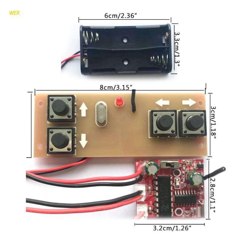 Bảng Mạch Nhận Tín Hiệu Điều Khiển Từ Xa 4 Kênh 2.4g Cho Xe Hơi Mô Hình RC