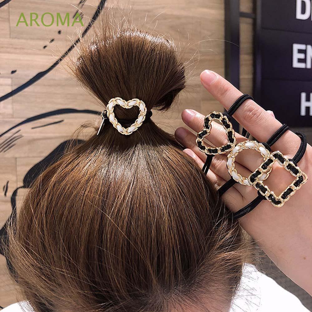 Dây Buộc Tóc Hình Trái Tim Phong Cách Hàn Quốc Xinh Xắn Cho Nữ