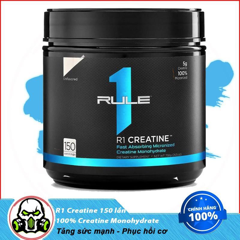 Tăng sức mạnh và kích thước ,độ phồng cơ bắp Rule 1 Creatine Unflavored 150 lần dùng, hàng chính hãng TỪ MỸ