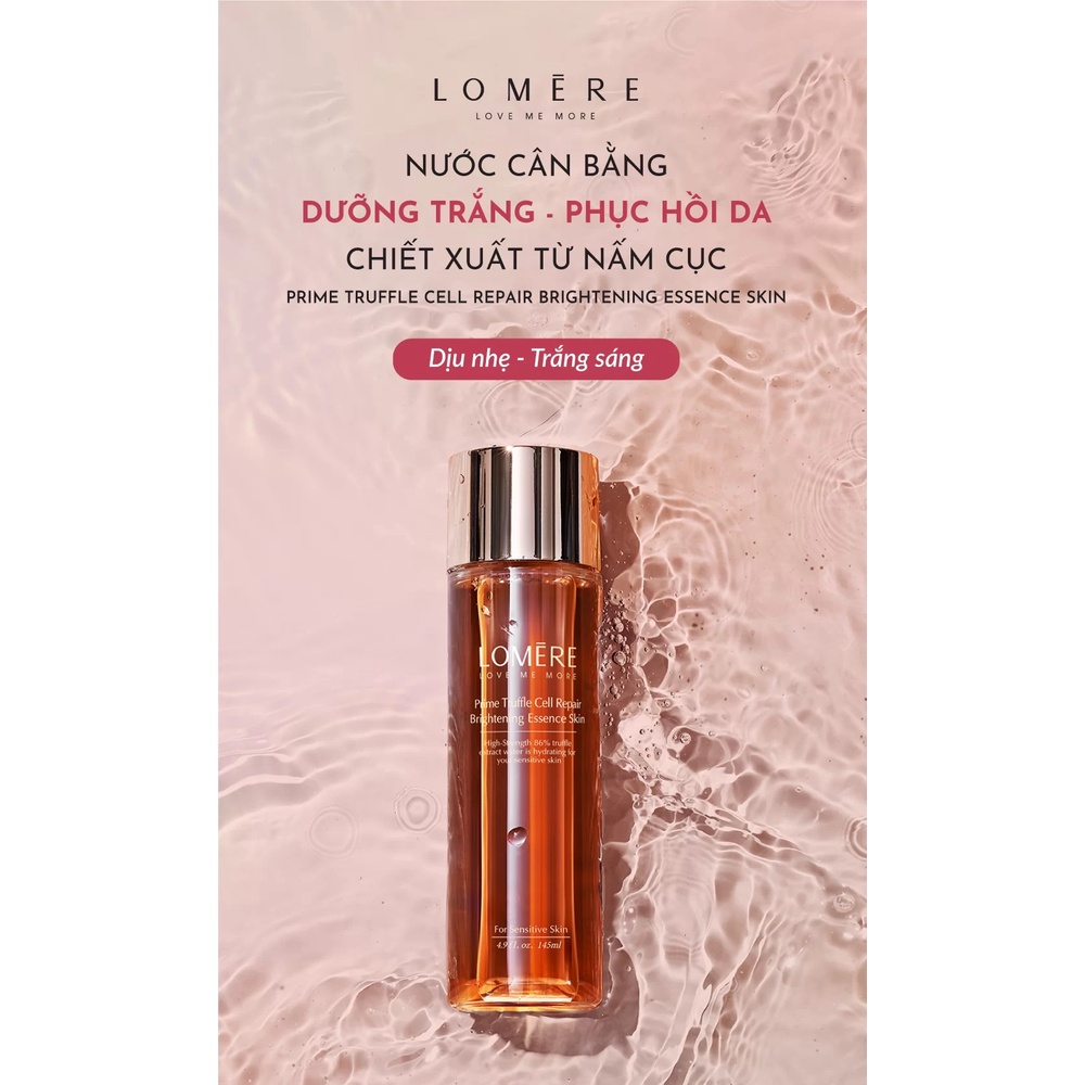 Nước Cân Bằng LOMERE Prime Truffle Cell Giúp Dưỡng Trắng, Cấp Ẩm Và Bảo Vệ Cho Da 145ml