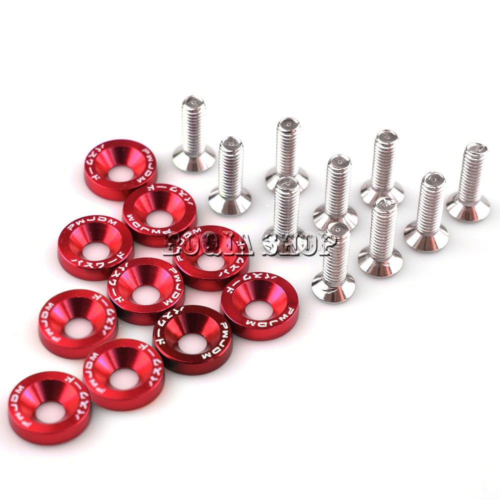 FENDER Set 10 Ốc Vít m6 jdm Cho Xe Ô Tô