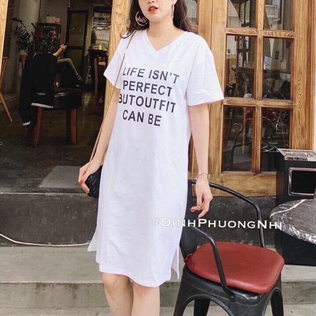 Váy cotton chữ (THANH NGỌC | BigBuy360 - bigbuy360.vn