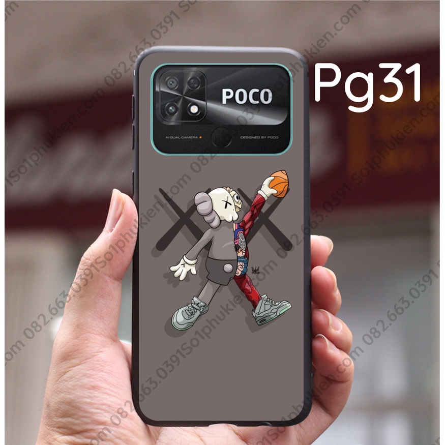 Ốp lưng Xiaomi Poco C40 dẻo  in hình gấu, thời trang nhiều mẫu đẹp, hot, trẻ trung