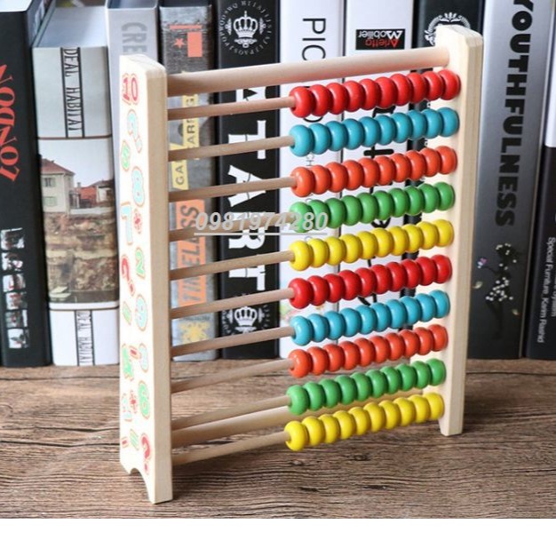 Đồ chơi giáo dục - Bộ bàn tính Shichida 10 hàng - học cụ học toán hiệu quả