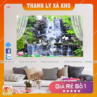 Tranh dán tường 3d Cửa Sổ - 141 Tranh 3D Không Gian Sống - Song Long Decor