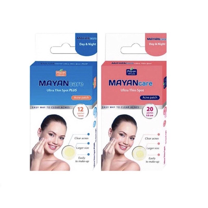 Miếng dán mụn Mayan hộp 20 miếng tặng thêm 4 miếng giá không đổi