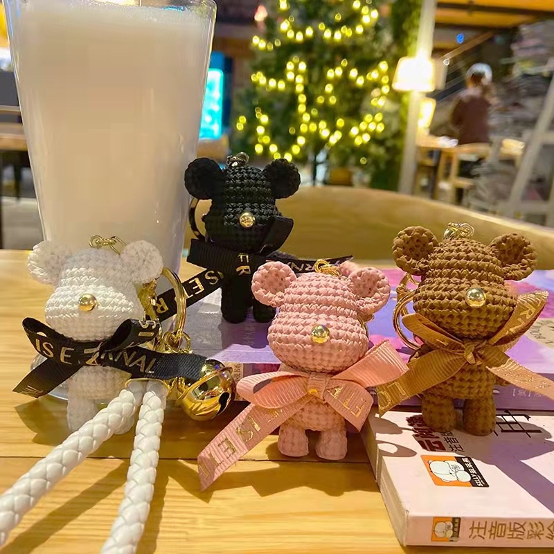 Móc khoá xe máy gấu love dễ thương Hàn Quốc hot trend,Móc khoá treo balo phụ kiện túi xách cute Bolita