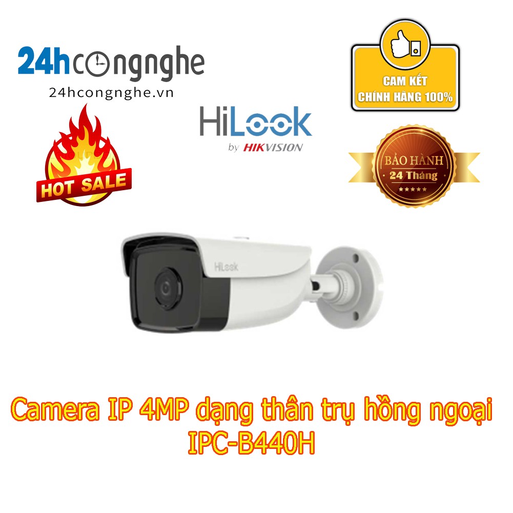 Camera IP thân trụ 4MP HiLook IPC-B440H