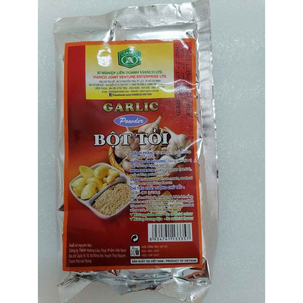 [50g – Nhỏ] Bột tỏi [VN] VIANCO Garlic Powder (bph-hk)