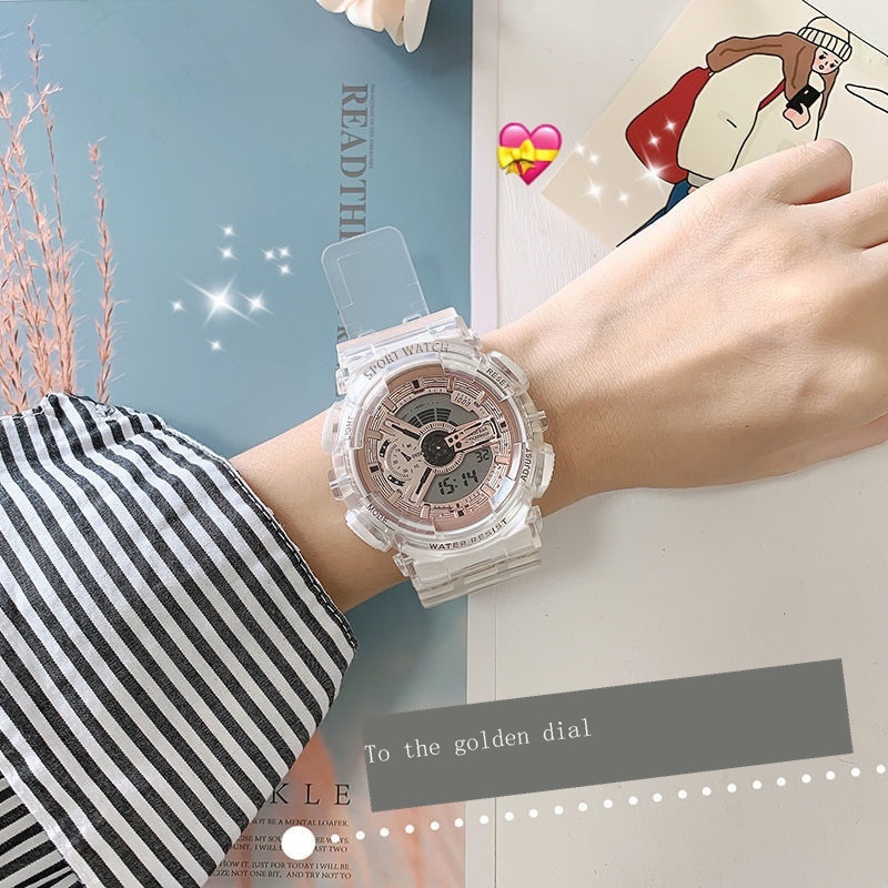 Unicorn junior Đồng Hồ Báo Thức Điện Tử Chống Thấm Nước Phiên Bản han Cao Cấp Cho Nữ Giới Yang Zitong