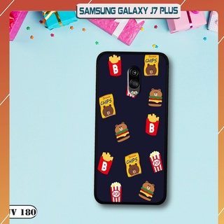Ốp nhám viền dẻo cho điện thoại Samsung Galaxy J7 Plus
