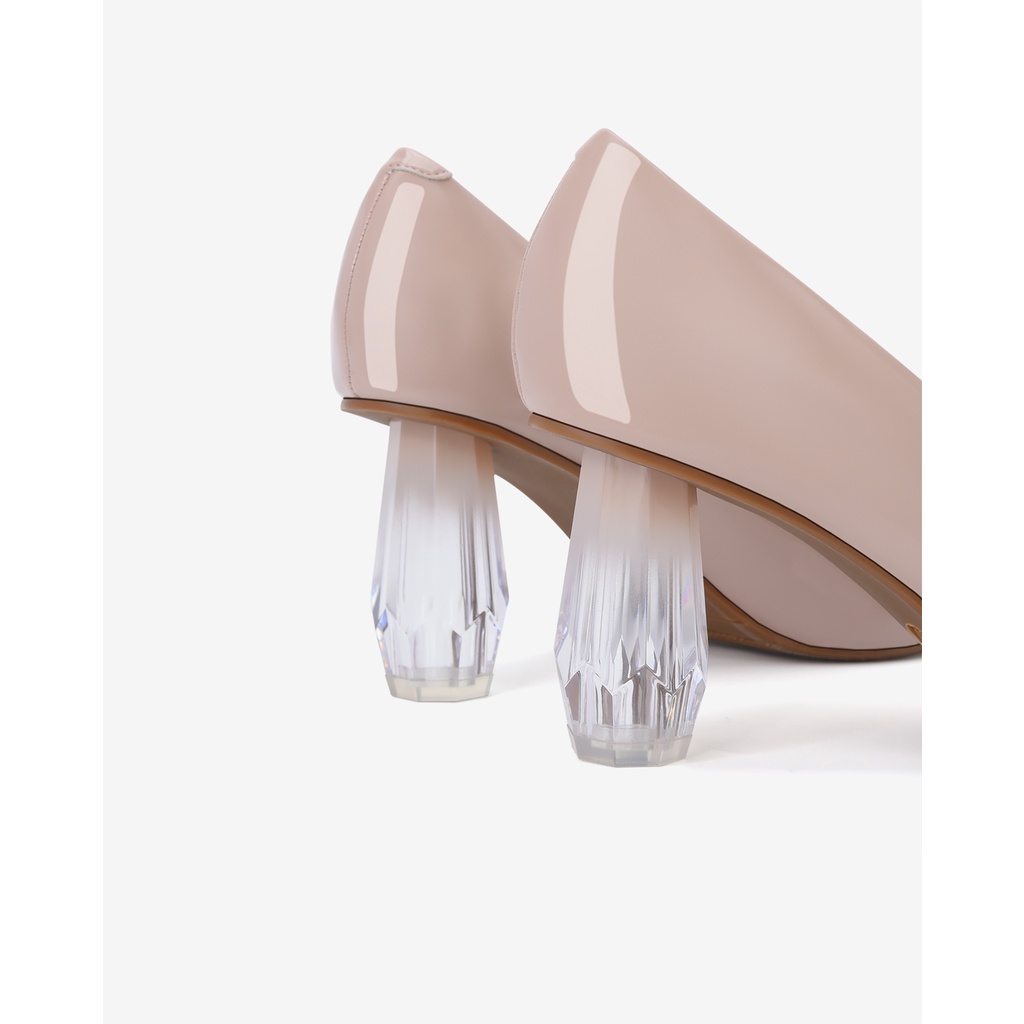 Giày cao gót nữ Đông Hải mũi nhọn kết hợp gót trụ pha lê sang trọng vững chắc cao 7cm  - G81K5