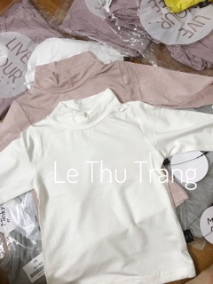 Minky minky áo giữ nhiệt (ảnh thật) cổ 3p