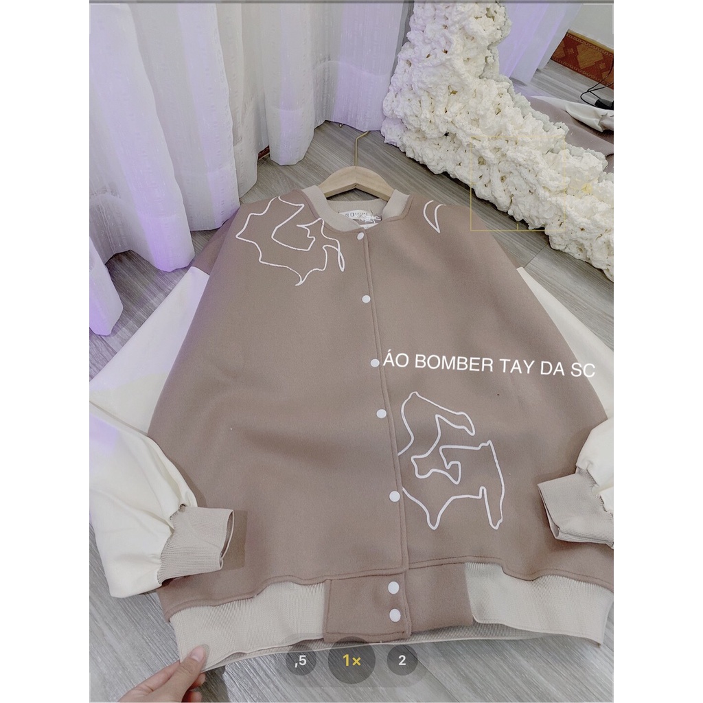Áo Khoác Nam Nữ Form Rộng Loại 1 Tay Da Thời Trang
