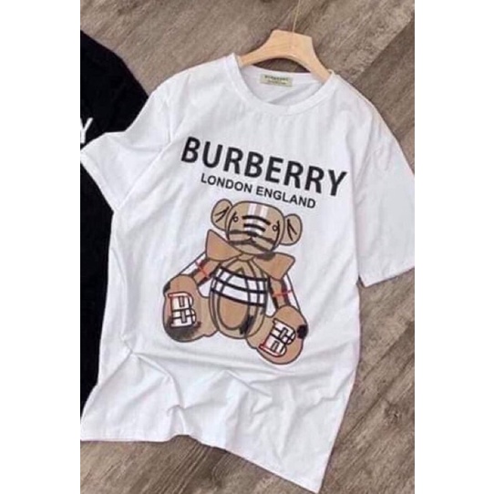 Áo Thun Nam Nữ Cổ Tròn  Unisex Form Rộng Streetwear Gấu B R☘Phông Basic Cotton Oversize Giá Rẻ