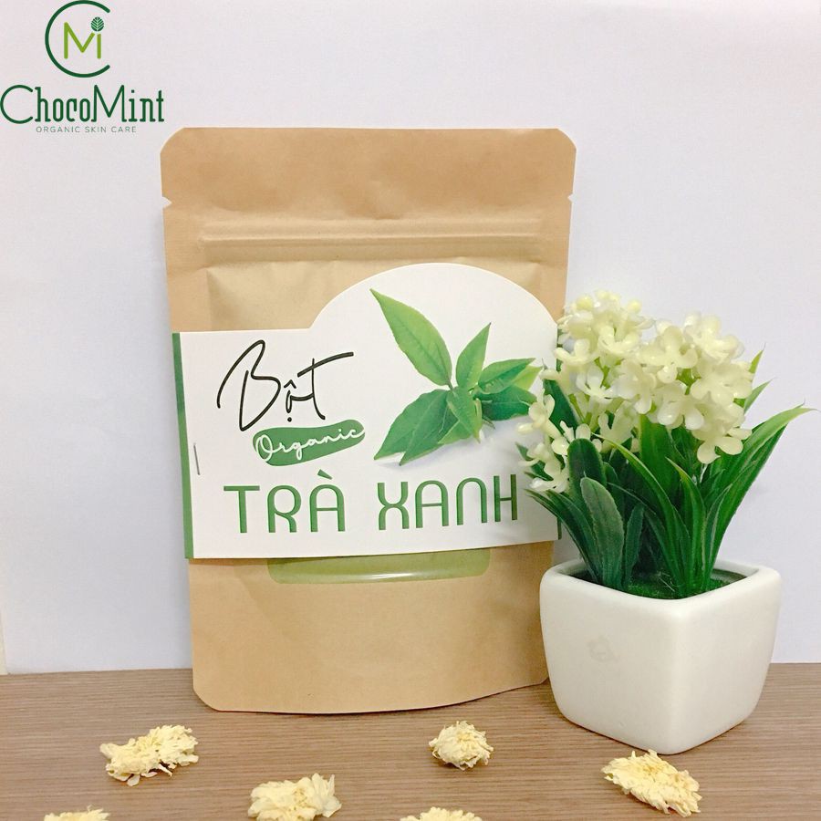 100GR BỘT TRÀ XANH NGUYÊN CHẤT GIẢM MỤN, MỜ THÂM, SÁNG DA HANDMADE