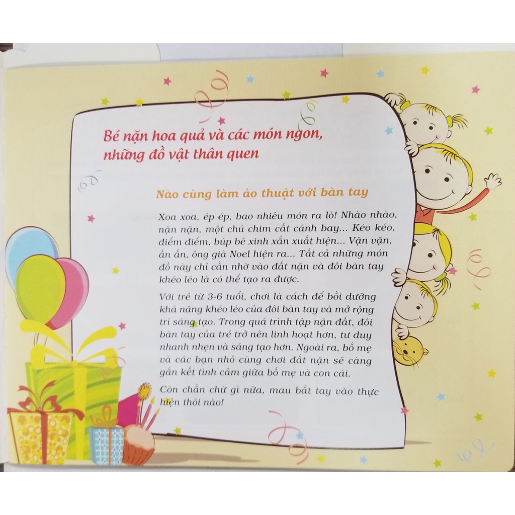 Sách- Combo Cùng Bé Chơi Đất Nặn- Bé Nặn Hoa Quả- Bé Nặn Con Vật