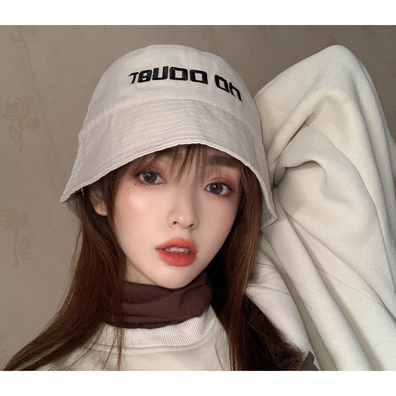 Mũ nón bucket nam nữ logo No Doubt thiết kế phong cách Hàn Quốc-LOPDOP OFFICAL
