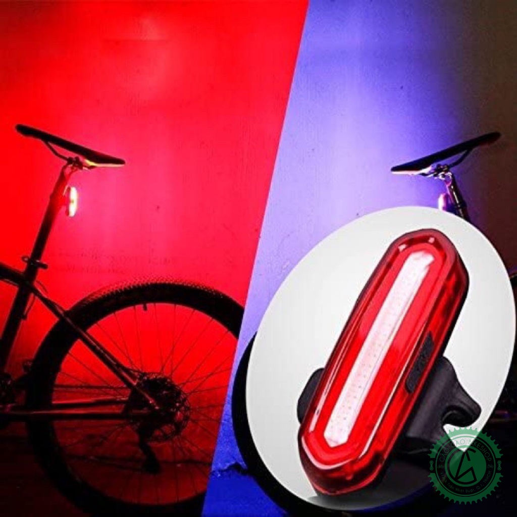 ĐÈN ĐUÔI XE ĐẠP 3 MÀU NQY-096 CHÍNH HÃNG CHỐNG NƯỚC_CàoCàoBikeShop