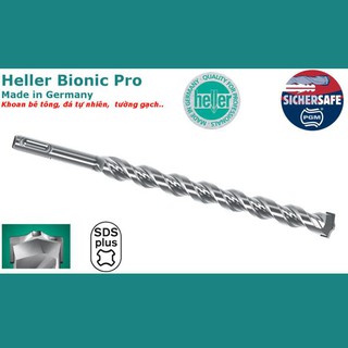 Bộ 03 mũi khoan bê tông Heller SDS Plus Bionic Pro