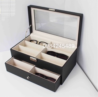 Hộp kính mắt 12 cái 2 tầng
