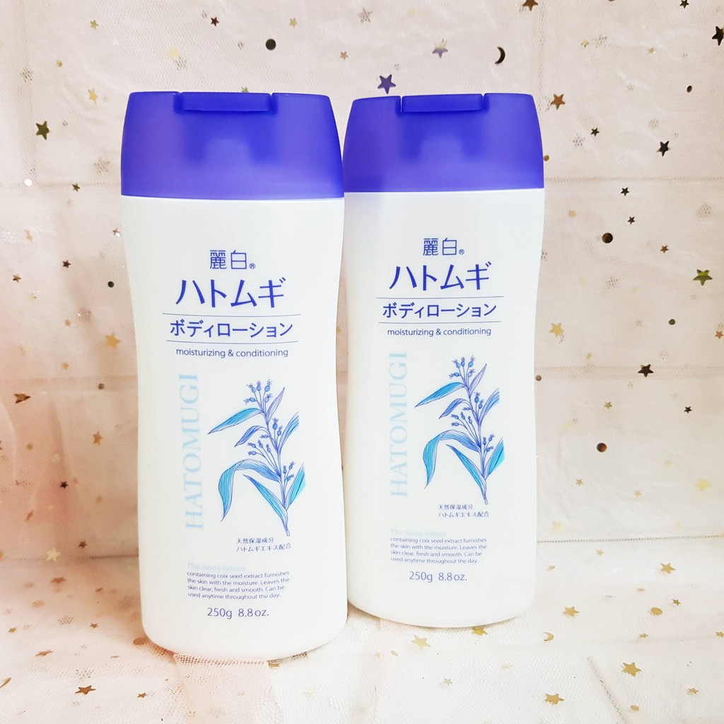 Sữa Dưỡng Thể Dưỡng Sáng Da Ban Đêm Chiết Xuất Hạt Ý Dĩ Reihaku Hatomugi Body Milk (250g - 400ml)