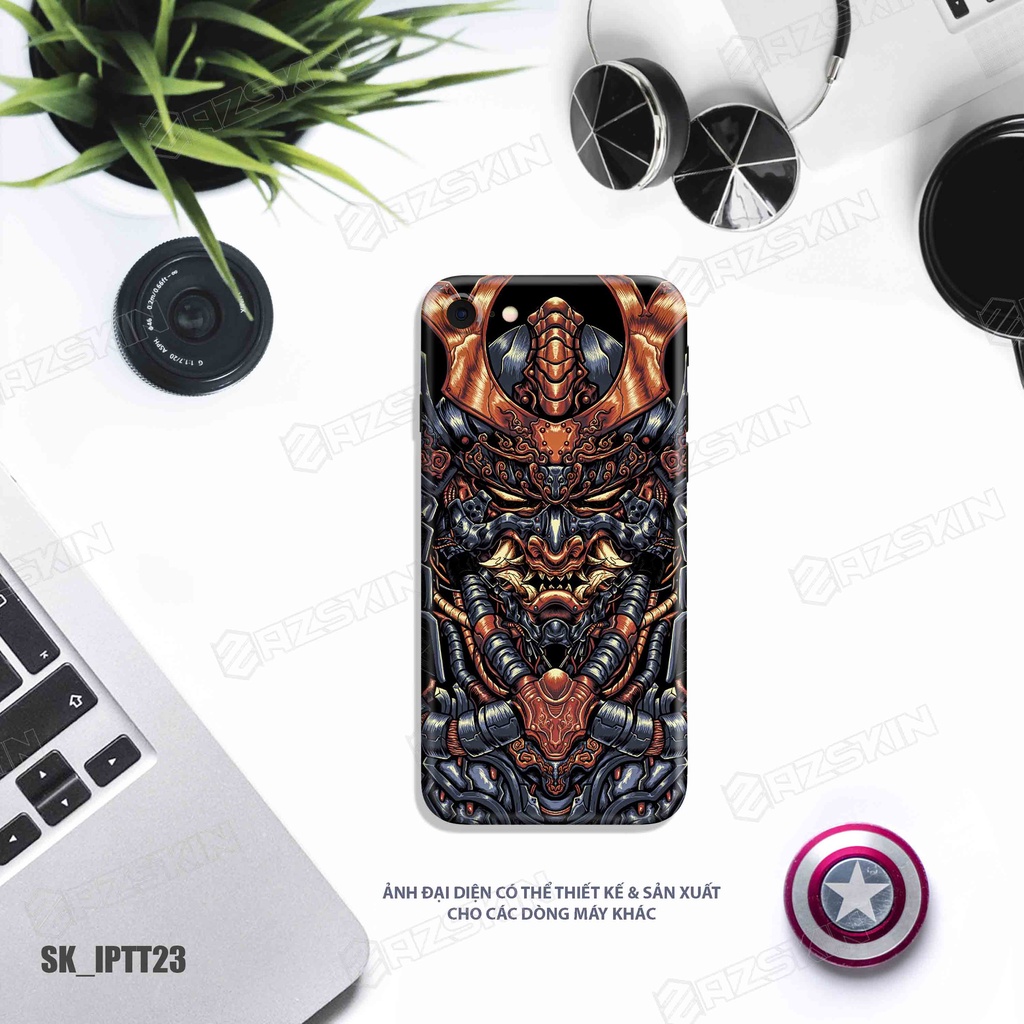Miếng Dán Skin Tattoo Dành Cho IPhone 7 - 14 Pro Max |SK_IPHTT23| Chất Liệu Nhập Khẩu, Khuôn Cắt CNC Dán Full Lưng Viền