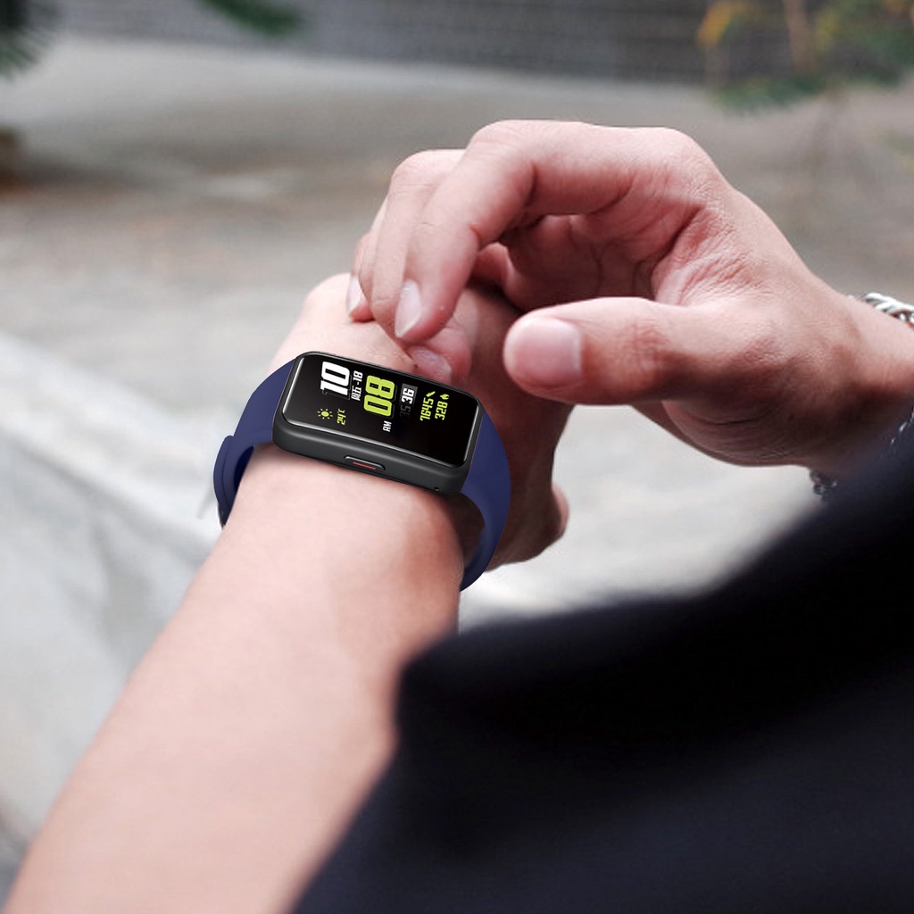 Dây đeo thay thế bằng silicon màu trơn cho Huawei Band 6