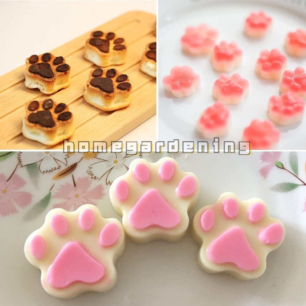 Khuôn Silicone Làm Bánh Hình Dấu Chân Chó Mèo Xinh Xắn