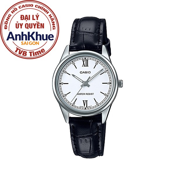 Đồng hồ nữ dây da Casio chính hãng Anh Khuê LTP-V005L-7B2UDF