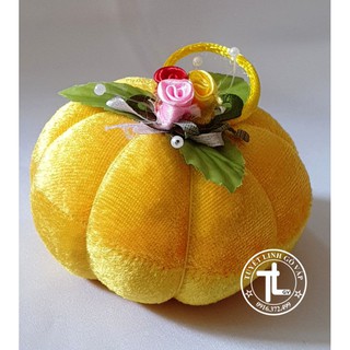 [Mã SKAMLTSM9 giảm 10% đơn 99K] Gối cắm kim thêu hình quả Bí đỏ 25k /cái