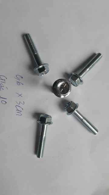 Ốc ren 6mm × 30mm zin giác 10