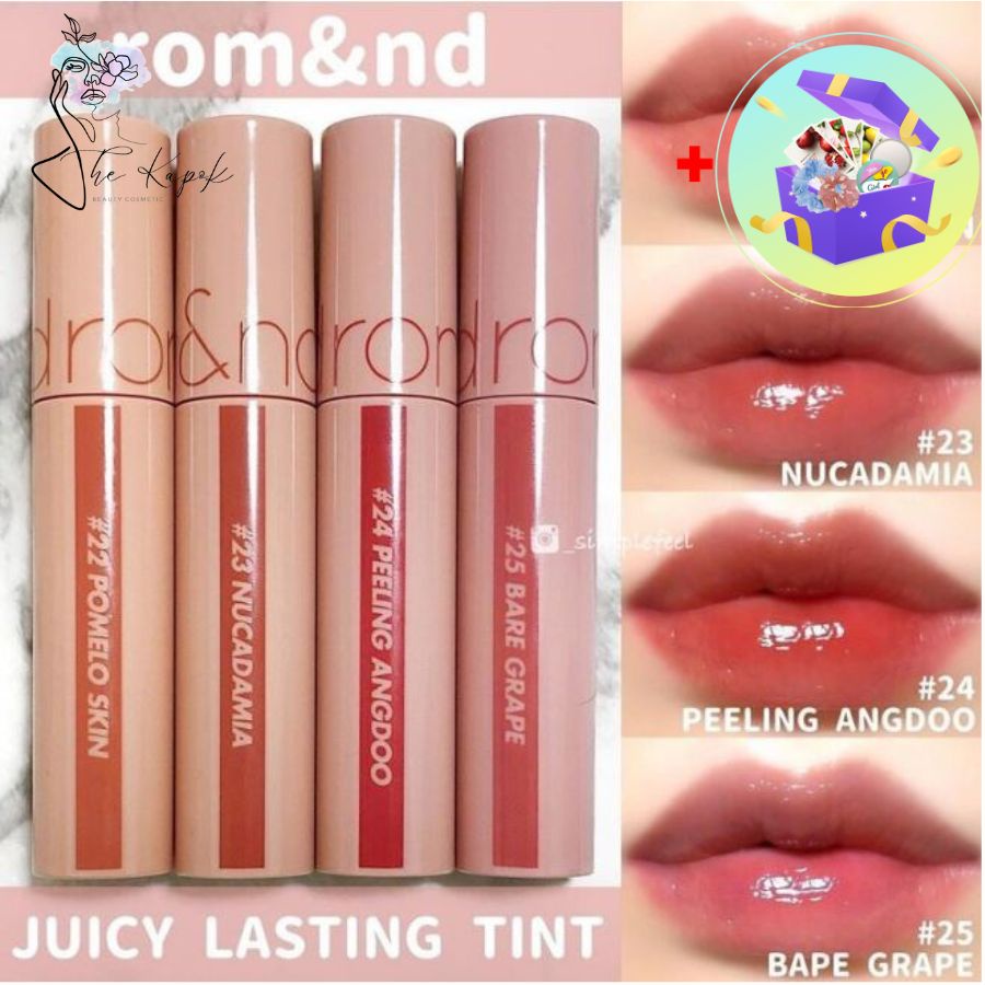 SON TINT BÓNG - Romand Juicy Lasting Tint - Bare Juicy Lasting 5.5g
