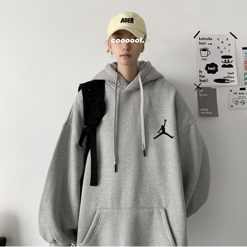 Áo Hoodie dài tay màu sắc đơn giản thoải mái cho nam size M-3XL