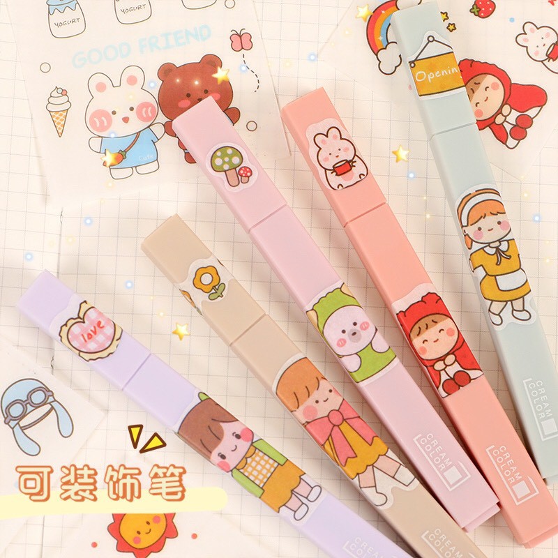 Hộp 100 sticker cute Hàn Quốc | BigBuy360 - bigbuy360.vn