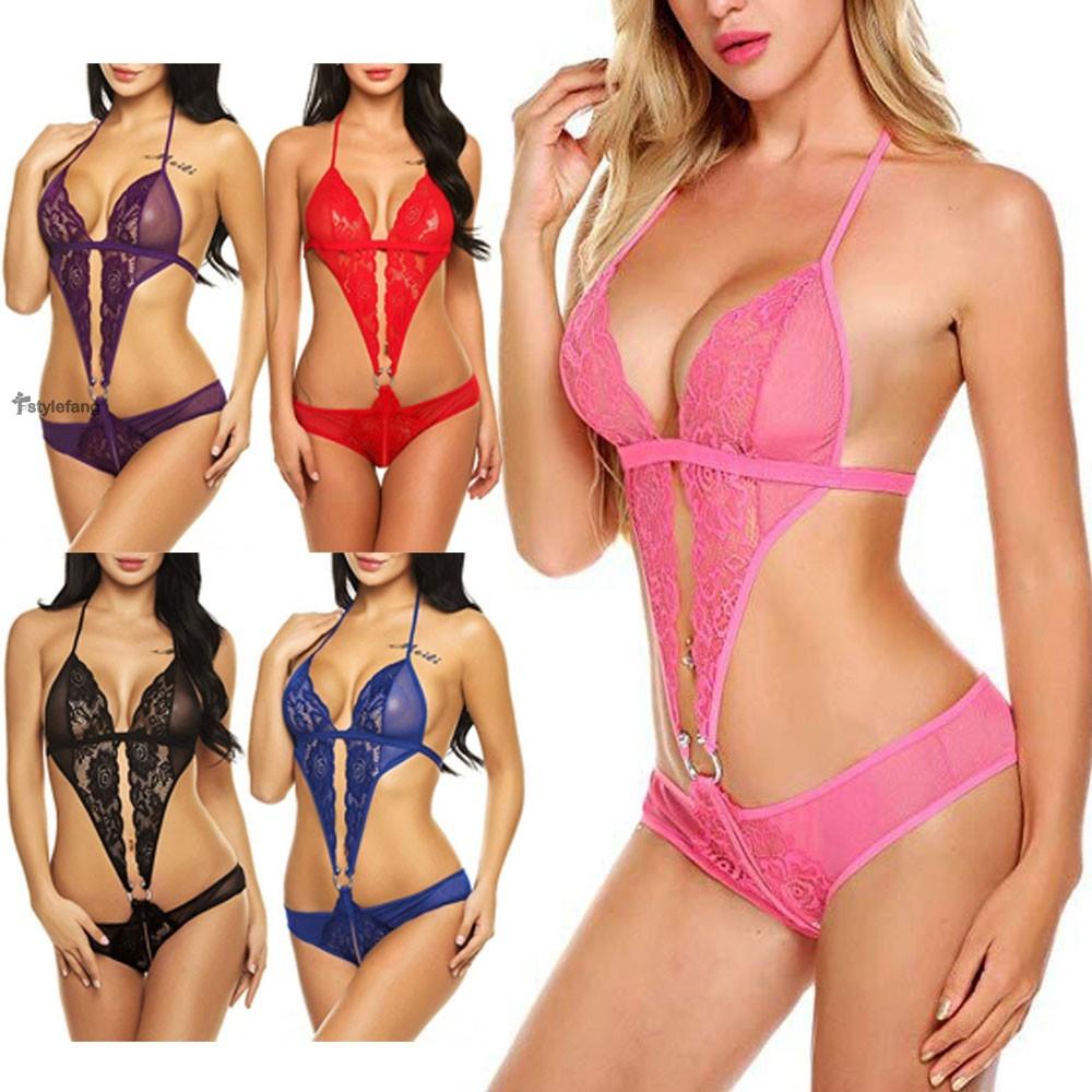 Bộ đồ ngủ liền thân xuyên thấu gợi cảm cho nữ
