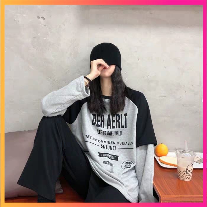 ÁO NỈ SWEATER RAGLAN DÀI TAY RED ALERT HOT ULZZANG