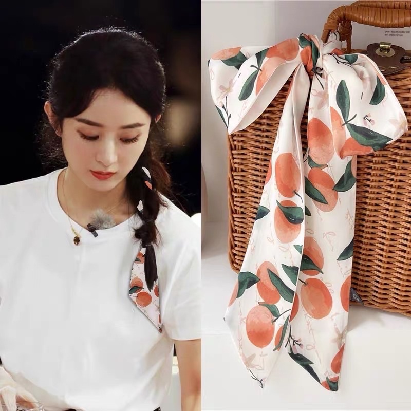 Băng Đô Lụa Thắt Nơ Thời Trang Phong Cách Hàn Quốc