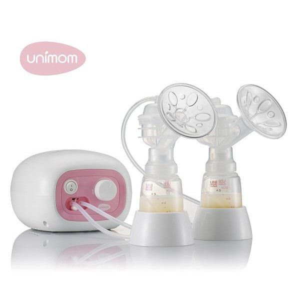 Máy hút sữa điện đôi Hàn Quốc BPA free Unimom Forte có massage silicone UM880038