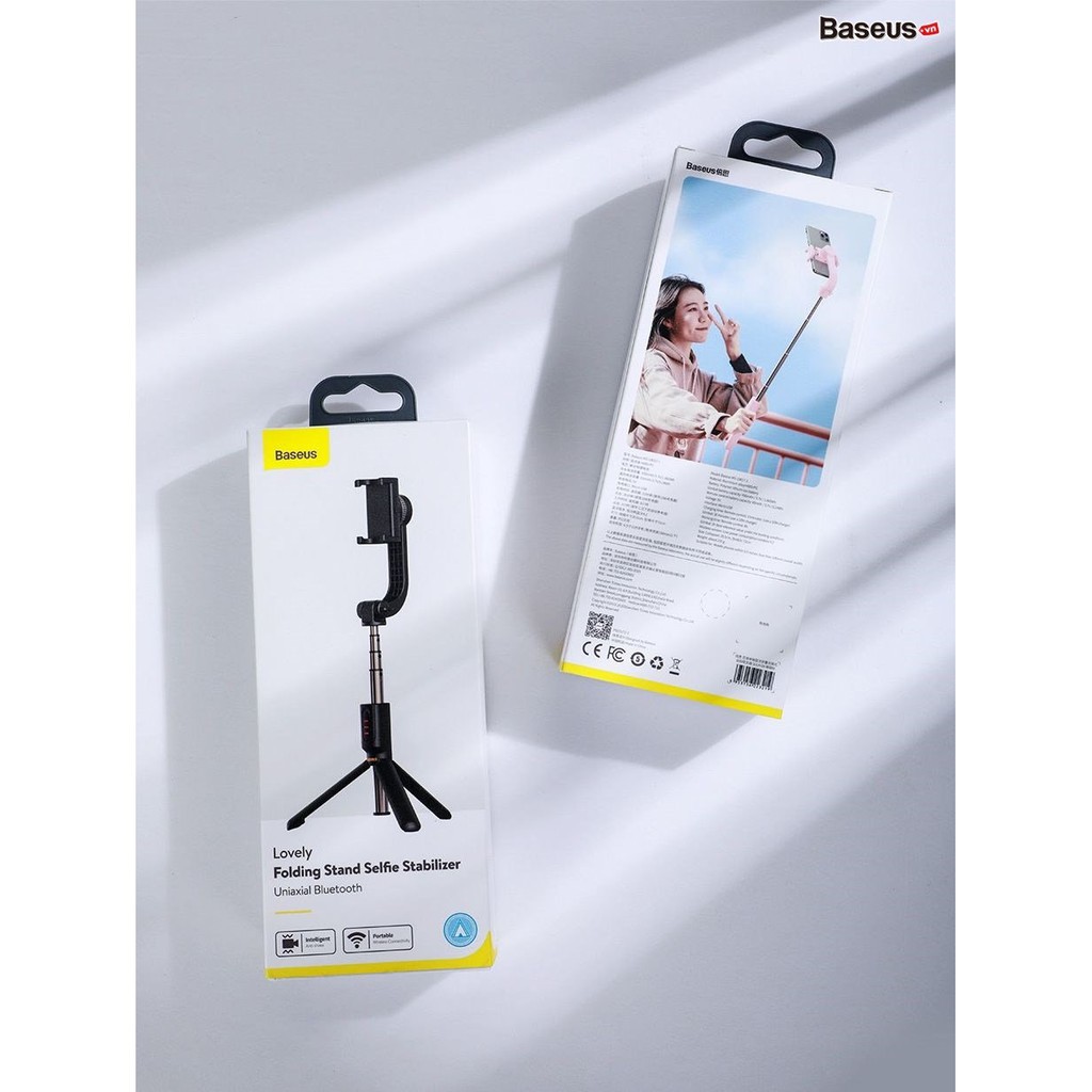 ❖Gậy tự sướng tích hợp Gimbal chống rung thông minh Baseus Lovely Uniaxial Bluetooth Folding Stand Selfie Stabi | BigBuy360 - bigbuy360.vn